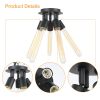 Farmhouse Industrial Semi Flush Mount Adjustable 5-Light Ceiling Light Fixture Matte Black Finish for Hallway Kitchen Island Entryway Bedroom