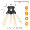 Farmhouse Industrial Semi Flush Mount Adjustable 5-Light Ceiling Light Fixture Matte Black Finish for Hallway Kitchen Island Entryway Bedroom