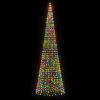 Christmas Tree Light Cone 1554 LEDs Colorful 196.9"