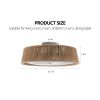 Bohemian style LED Dimmable Ceiling Light With Built-In Fan - Remote Control
