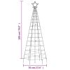 Christmas Tree Light with Spikes 220 LEDs Cold White 70.9"
