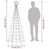 Christmas Tree Light with Spikes 220 LEDs Cold White 70.9"