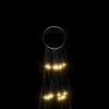 Christmas Tree Light on Flagpole 550 LEDs Warm White 118.1"