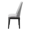Light Grey and Grey Oak Upholstered Side Chairs (Set of 2)