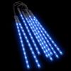 Meteor Lights 8 pcs 1 ft Blue 192 LEDs Indoor Outdoor