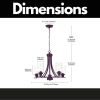 Rustic Kitchen Island Chandelier Lighting 5 Light Oil-Rubbed Bronze Traditional Chandelier Industrial Vintage Lighting