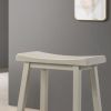 Set 17.5" of 2 Alonzo Light Gray Backless Ergonomic Counter Height Stool