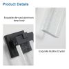 Outdoor waterproof transparent LED crystal wall lamp (2 packs) with light sense