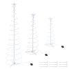 3/4/6FT Battery Lighted Spiral Christmas Trees/COLD