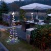 Battery 5ft LED Light Show Tree Multi Color