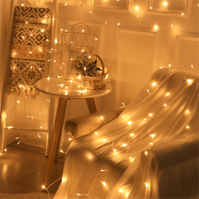 6.56ft/9.84ft/12.12ft/32.8ft Led String Lights; Christmas Party Lights Suppliers (Color: yellow)