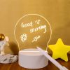 Creative Note Board Led Night Light Rewritable Message Board