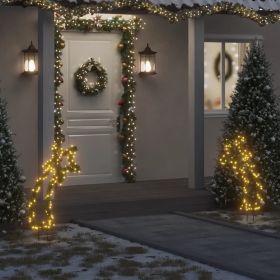 Christmas Light Decoration with Spikes Meteor 115 LEDs 35" (Color: Green)