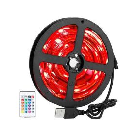 Household Decor RGB LED Strip IP65 Waterproof w/ Remote (Color: Style A)