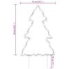 Christmas Light Decoration with Spikes Tree 80 LEDs 23.6"