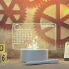 Creative Note Board Led Night Light Rewritable Message Board