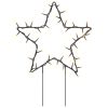 Christmas Light Decorations with Spikes 3 pcs Star 50 LEDs 11.4"