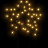 Christmas Light Decorations with Spikes 3 pcs Star 50 LEDs 11.4"