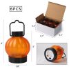 6 Pack Flickering LED Pumpkin Lantern Flameless Tea Lights