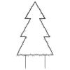 Christmas Light Decoration with Spikes Tree 80 LEDs 23.6"