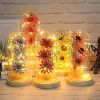 Artificial Sunflower in Glass Dome with Lights ;  Eternal Sunflower Gifts for Women