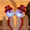 LED Christmas Headbands Festive Light-Up Hair Bands for Women and Girls