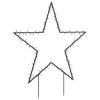 Christmas Light Decoration with Spikes Star 115 LEDs 33.5"