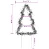 Christmas Light Decorations with Spikes 3 pcs Tree 50 LEDs 11.8"